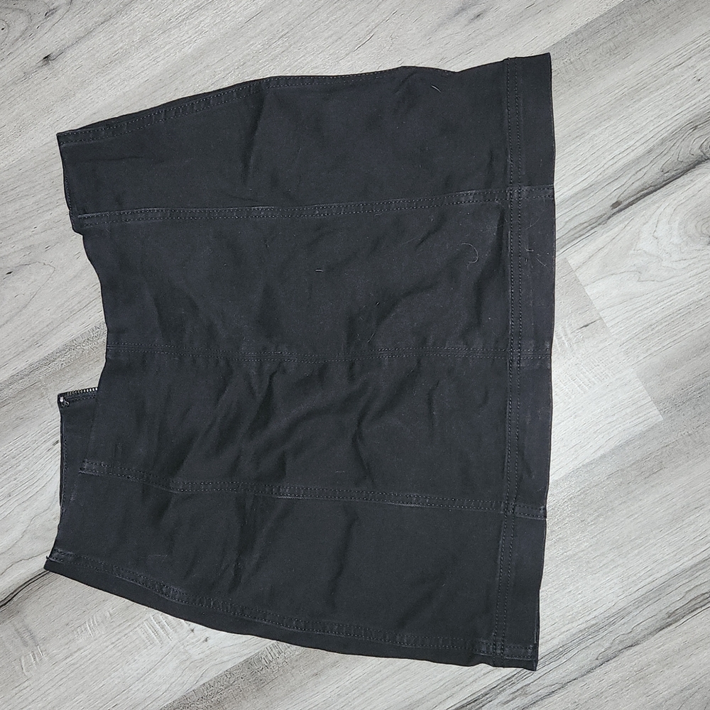 Black short skirt